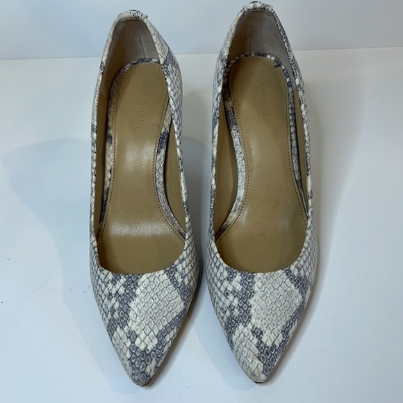 Michael Kors Snake Skin Print Heels PW15K Size 6 - Picture 2 of 9